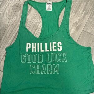 PINK Victoria's Secret Green Crop Top